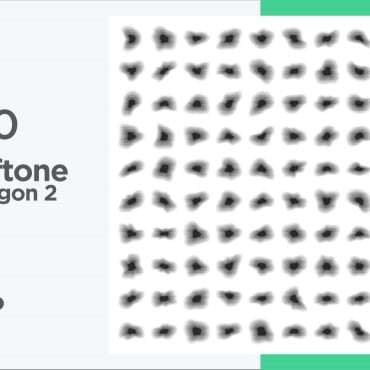 Halftone Abstract Vectors Templates 345689