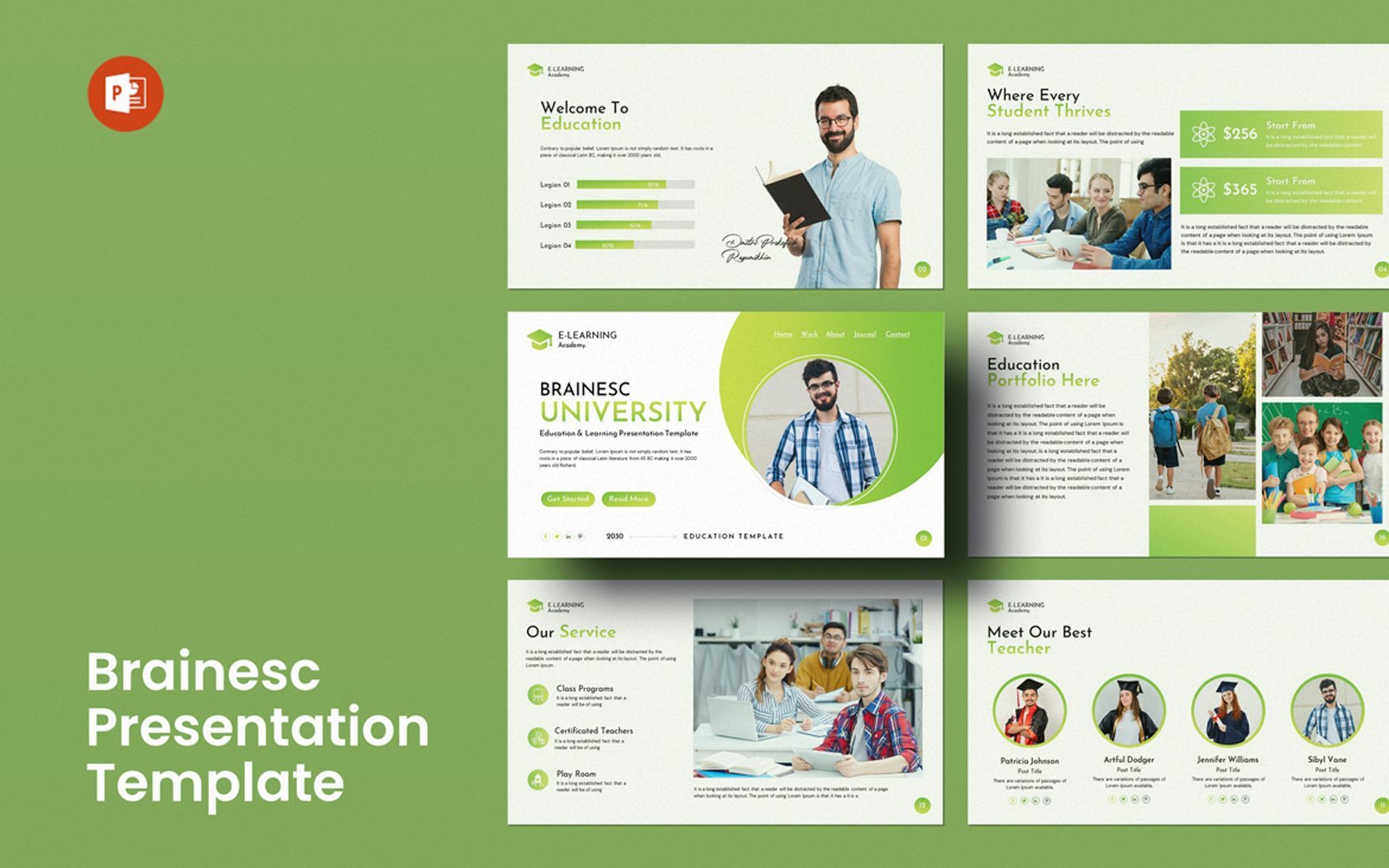 Brainesc PowerPoint presentation template