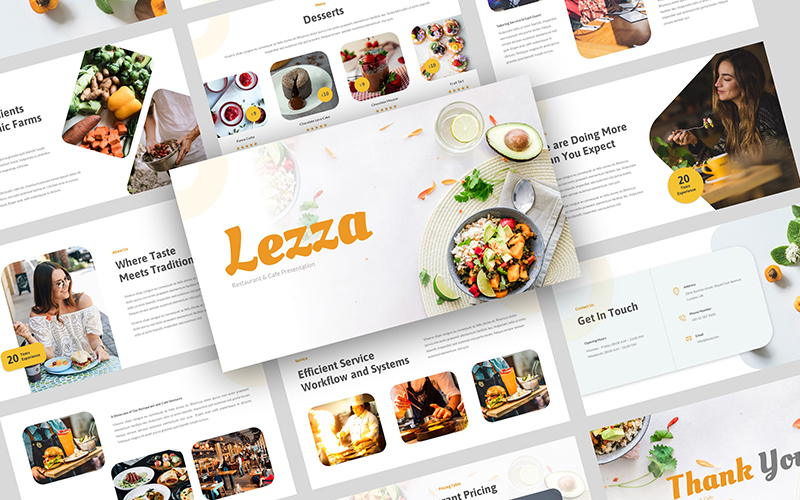 Lezza - Restaurant & Cafe Keynote Template