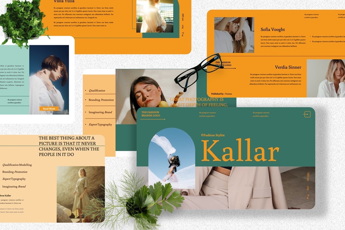 Kallar - Modelling Powerpoint Template