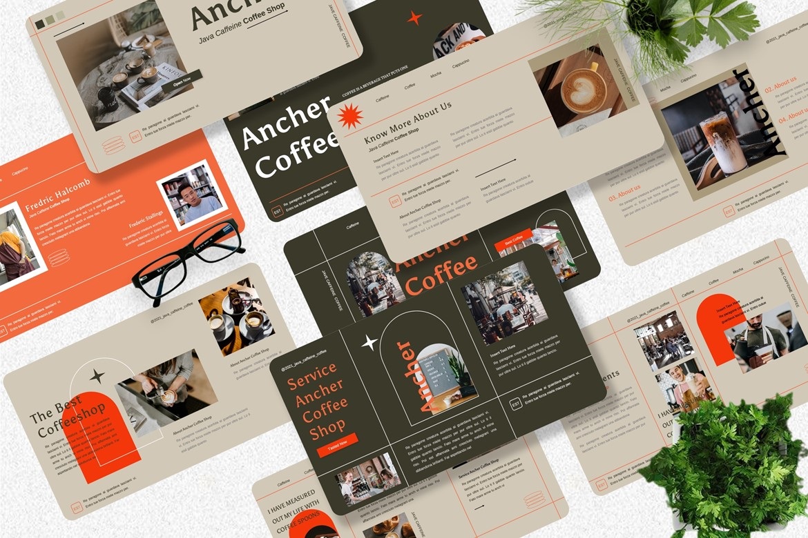 Ancher - Coffee Shop Keynote Template