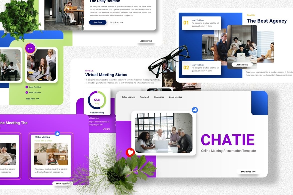 Chatie - Online Meeting Keynote Templates