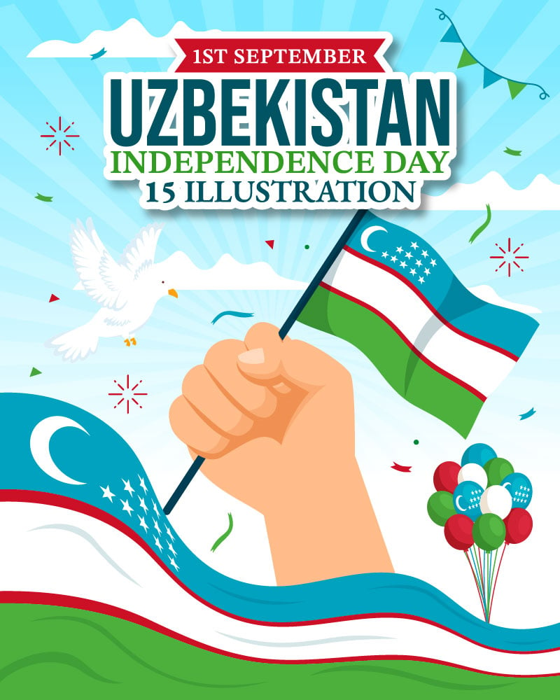 15 Uzbekistan Independence Day Illustration