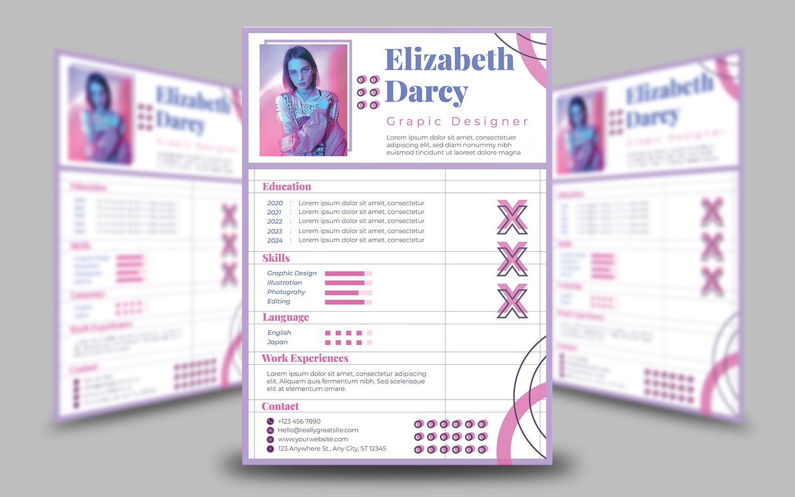 Resume and CV Template Design 10