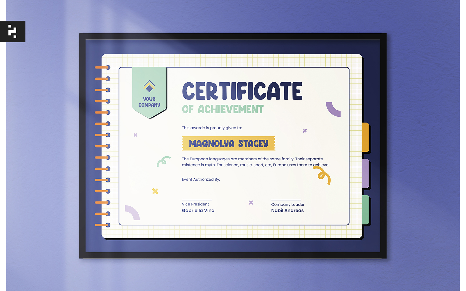 Fun Creative Kids Theme Certificate