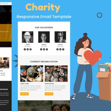 Charity Clean Newsletter Templates 346066