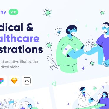 Medical Healthcare Illustrations Templates 346084