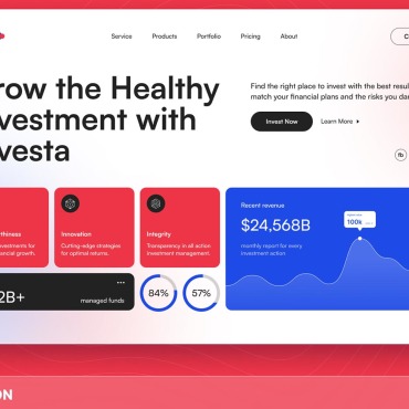 Company Invest UI Elements 346116