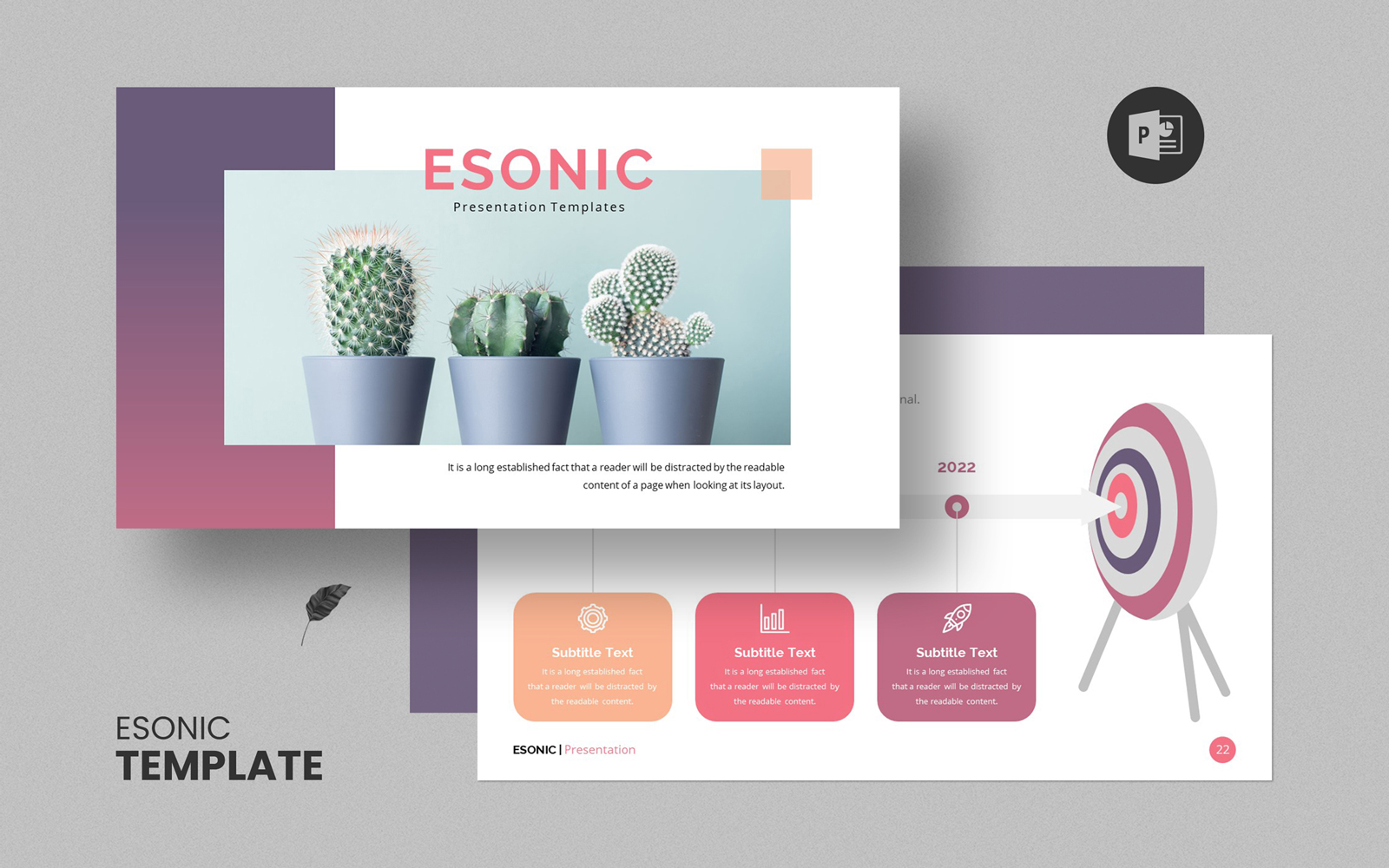 Esonic PowerPoint presentation template