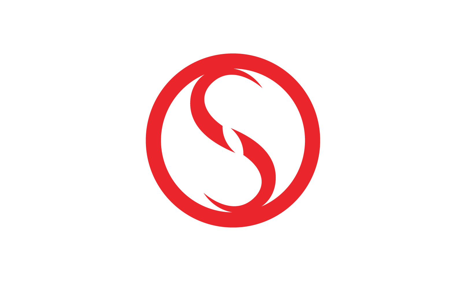 Business letter s initial logo v8