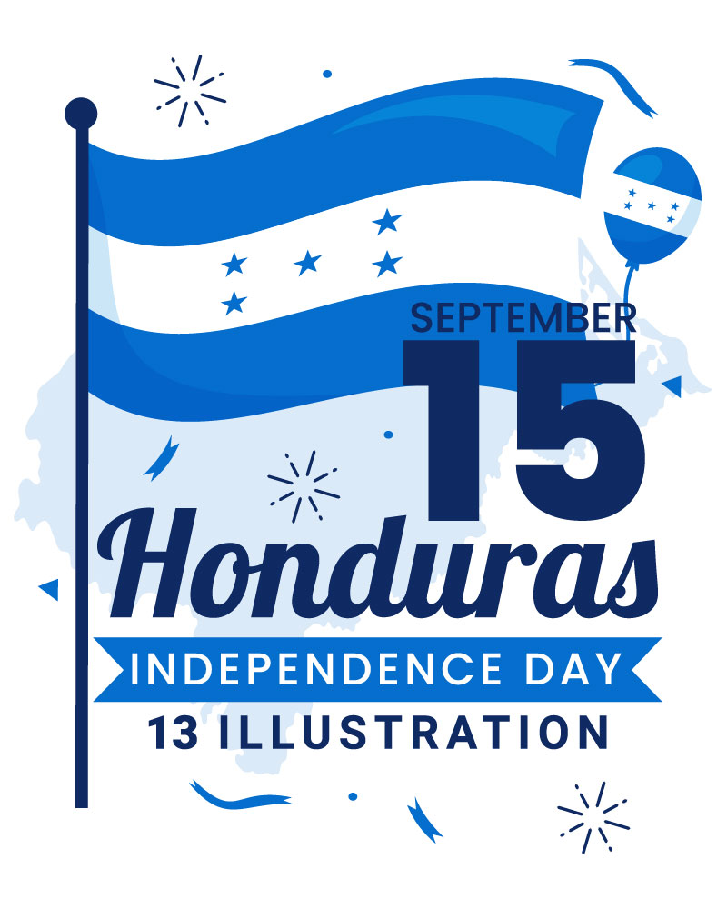 13 Honduras Independence Day Illustration