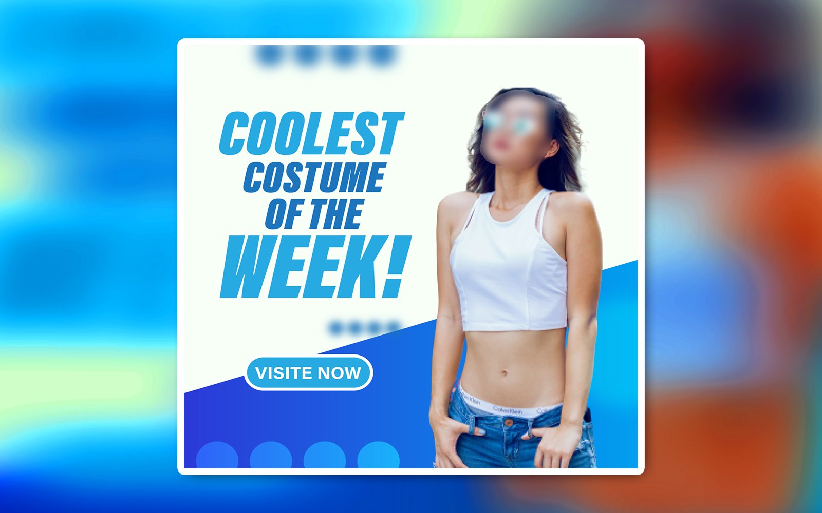 Coolest Social Media Promotional Eps Ads Banner