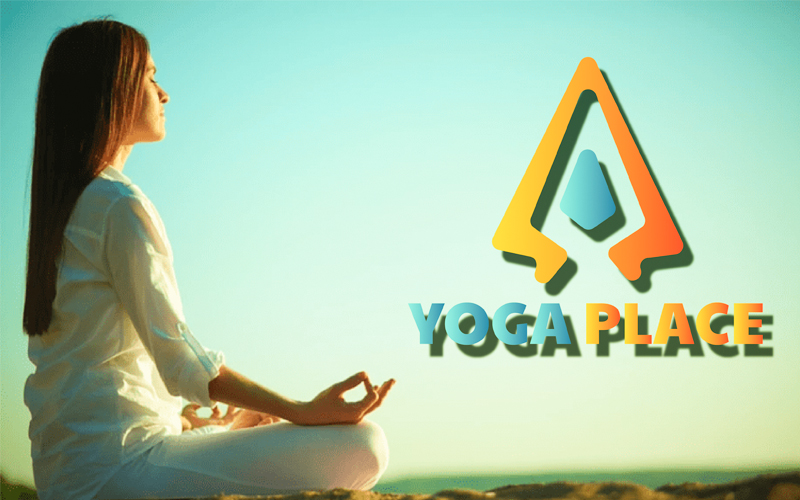 Yoga Place Unique  template Logo