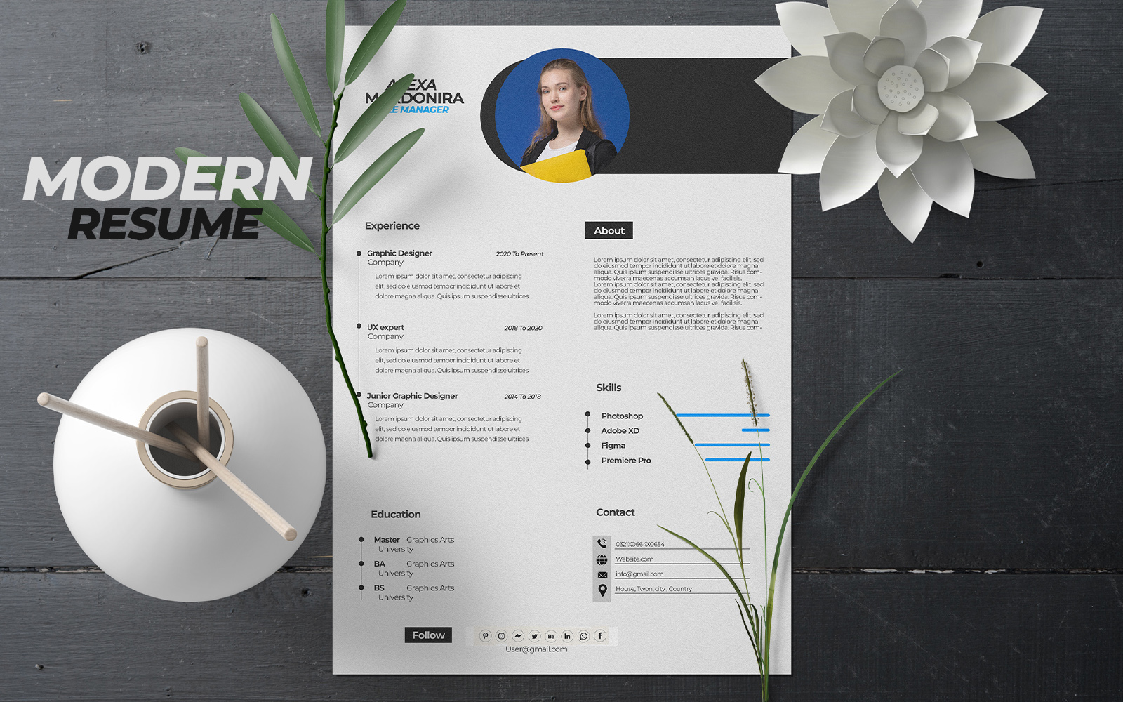 Resume Template |  Professional Resume Template | Easy to get job by resume attraction