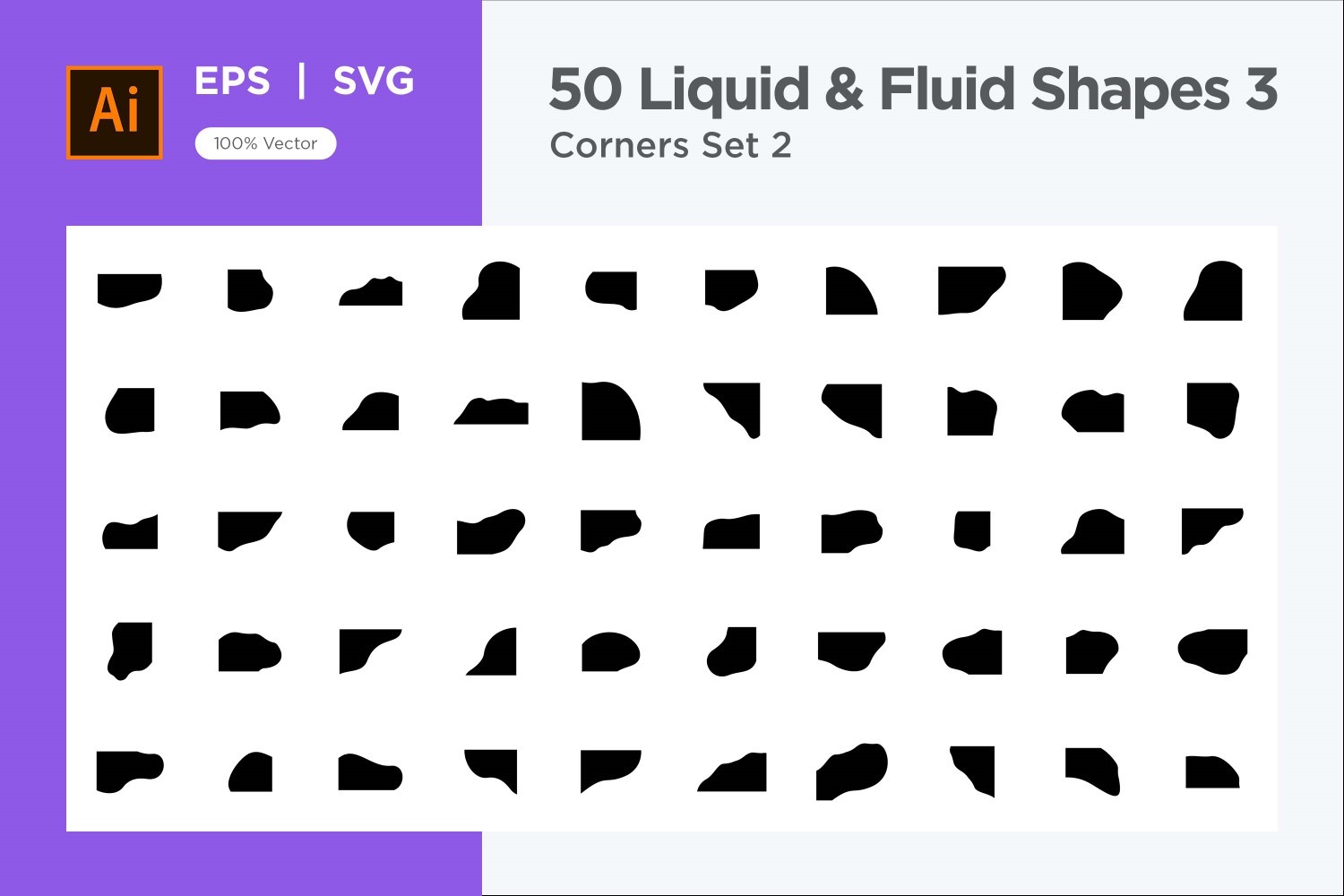 Liquid and fluid shape 3-50-2