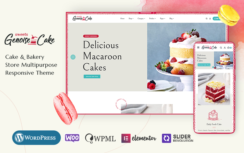 Genoise - WooCommerce Theme For Cake, Bakery, Pastry & Dessert Shop