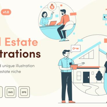 Estate Agent Illustrations Templates 346823