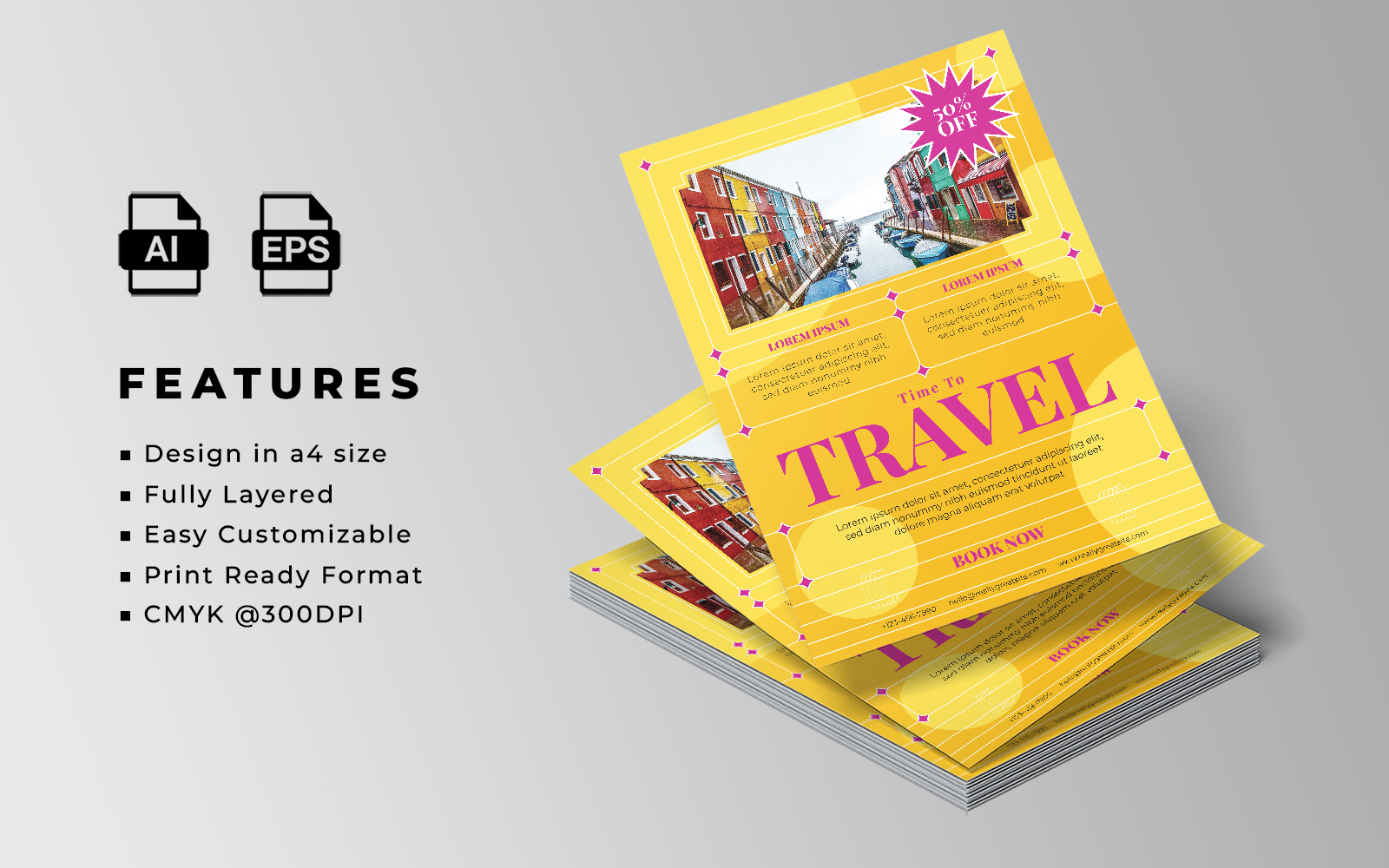 Time To Travel Flyer Template 9