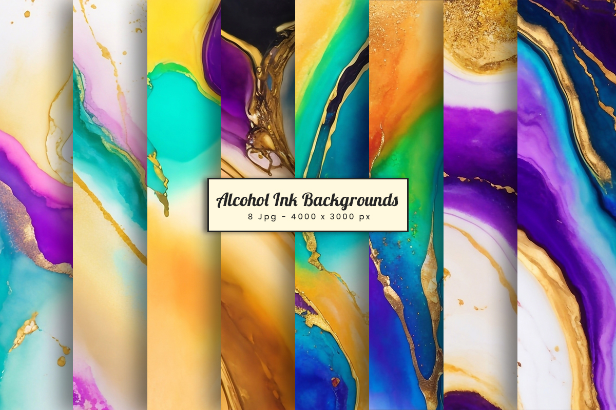 Abstract background of marble liquid ink art painting, alcohol ink gold marble texture background