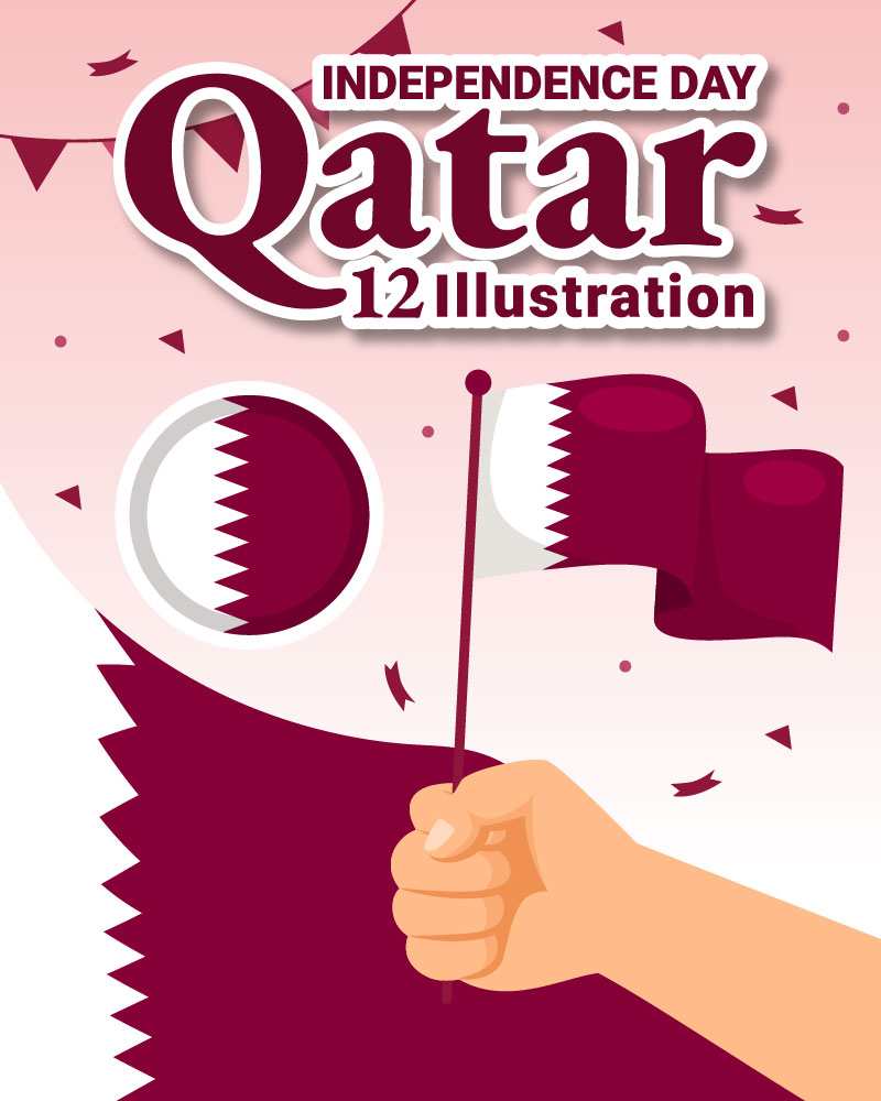 12 Qatar Independence Day Illustration