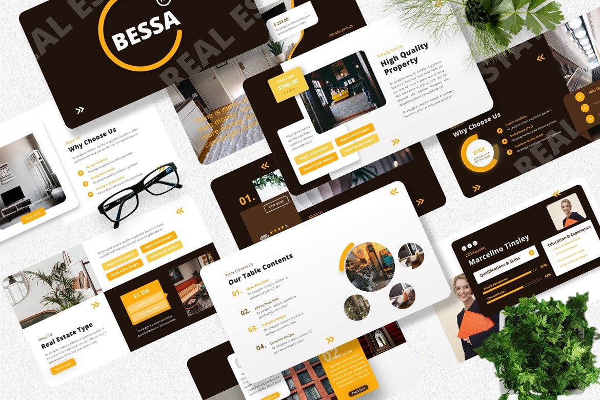 Bessa - Real Estate Googleslide Template