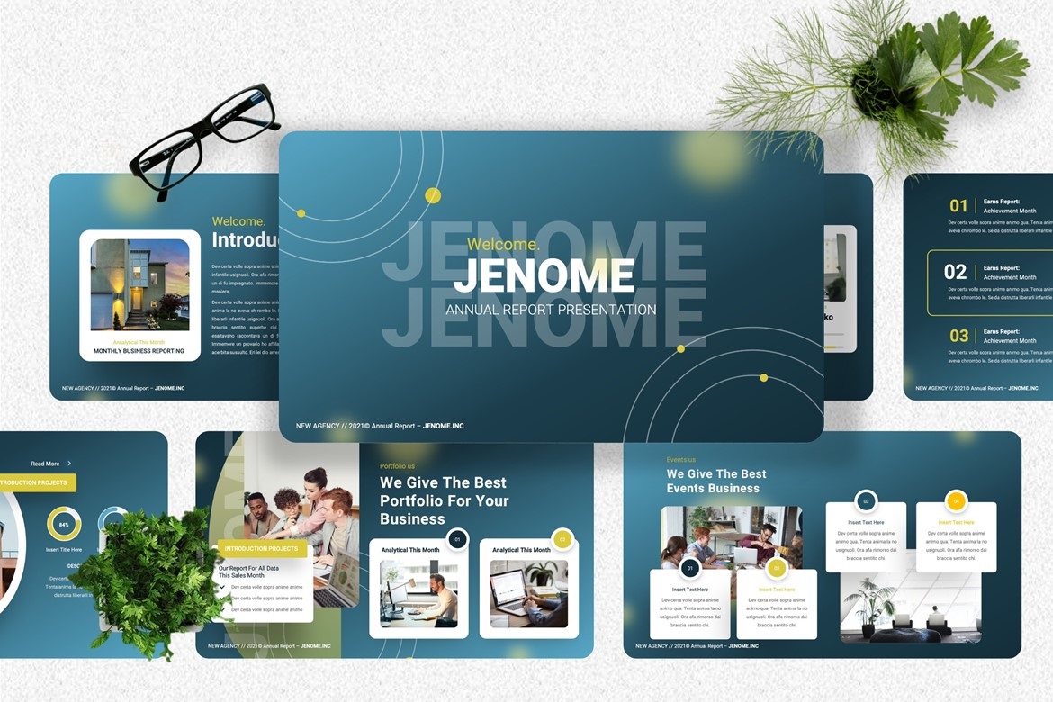 Jenome - Annual Report Keynote Template