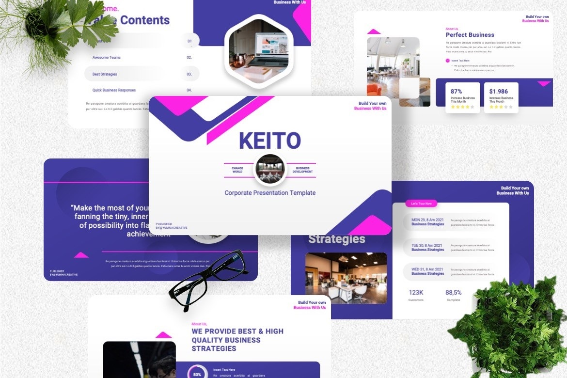 Keito - Corporate Googleslide Template