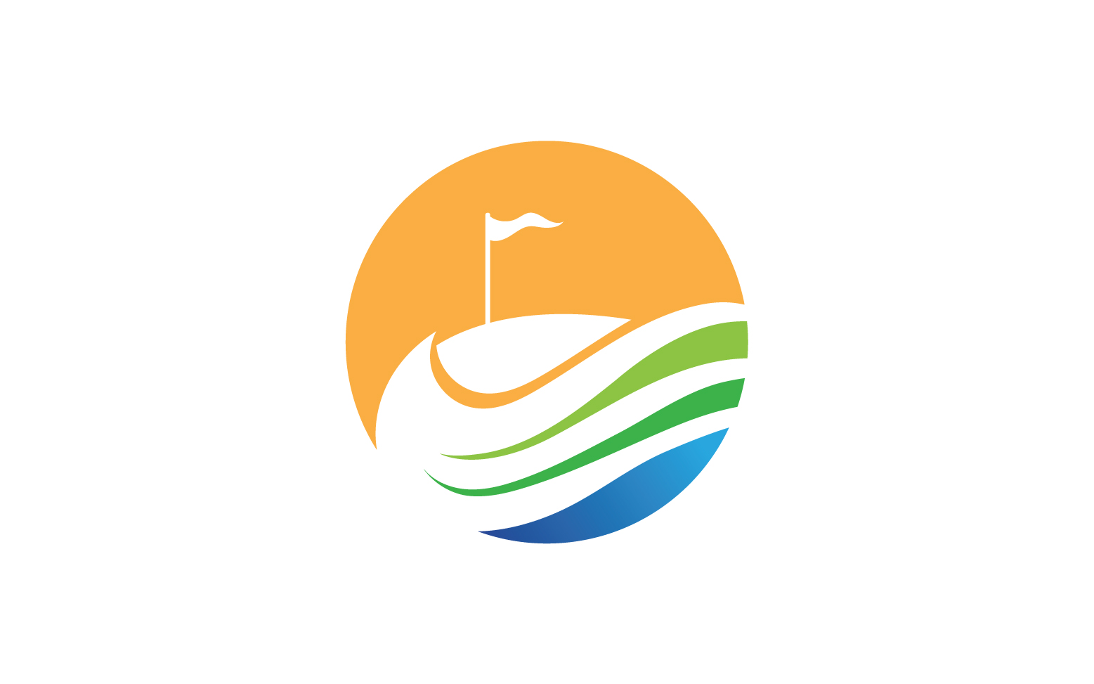Golf icon logo sport vector v28