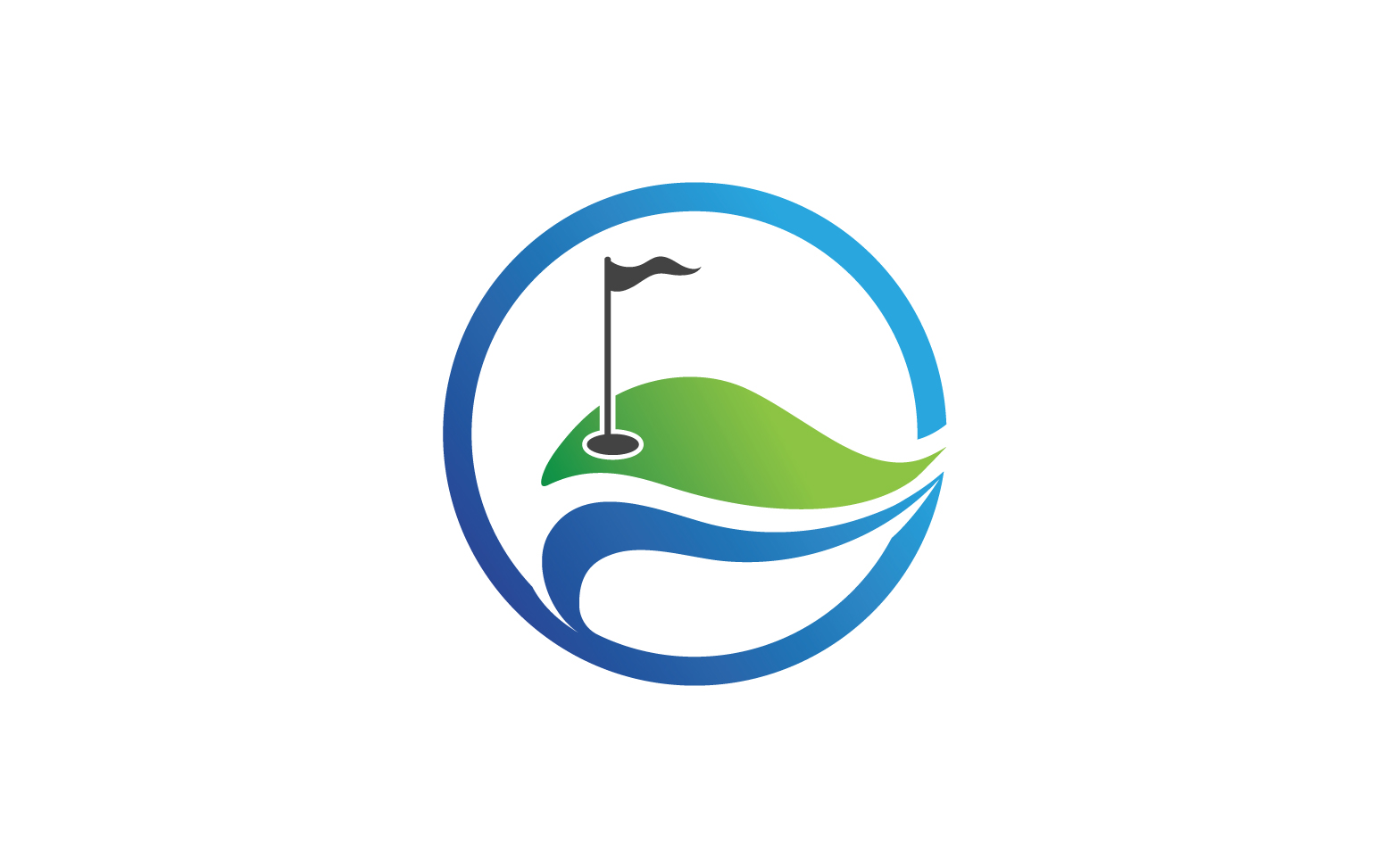 Golf icon logo sport vector v30