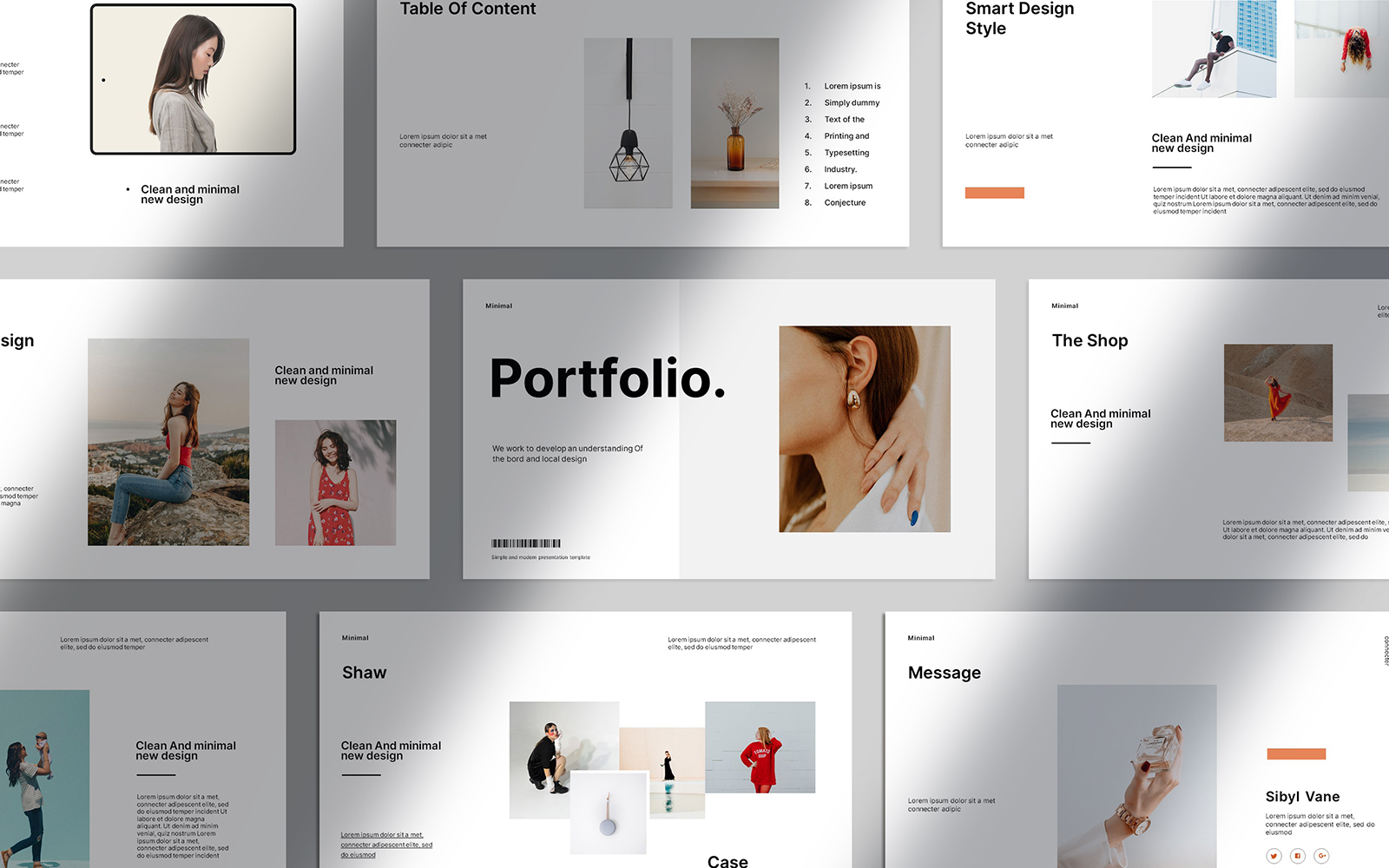 The Portfolio Presentation Powerepoint Template