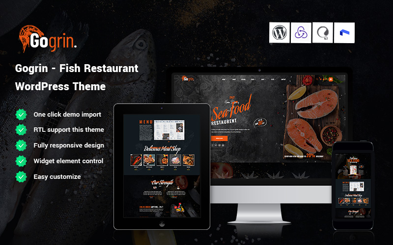 Gogrin - Seafood & Fish Restaurant WordPress Theme