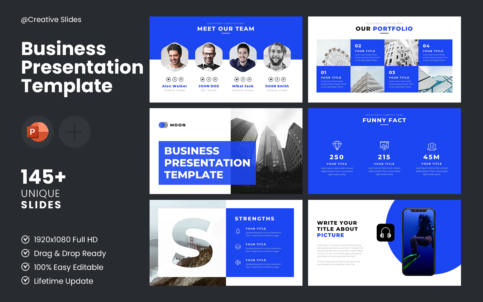 Moon - PowerPoint Presentation Template