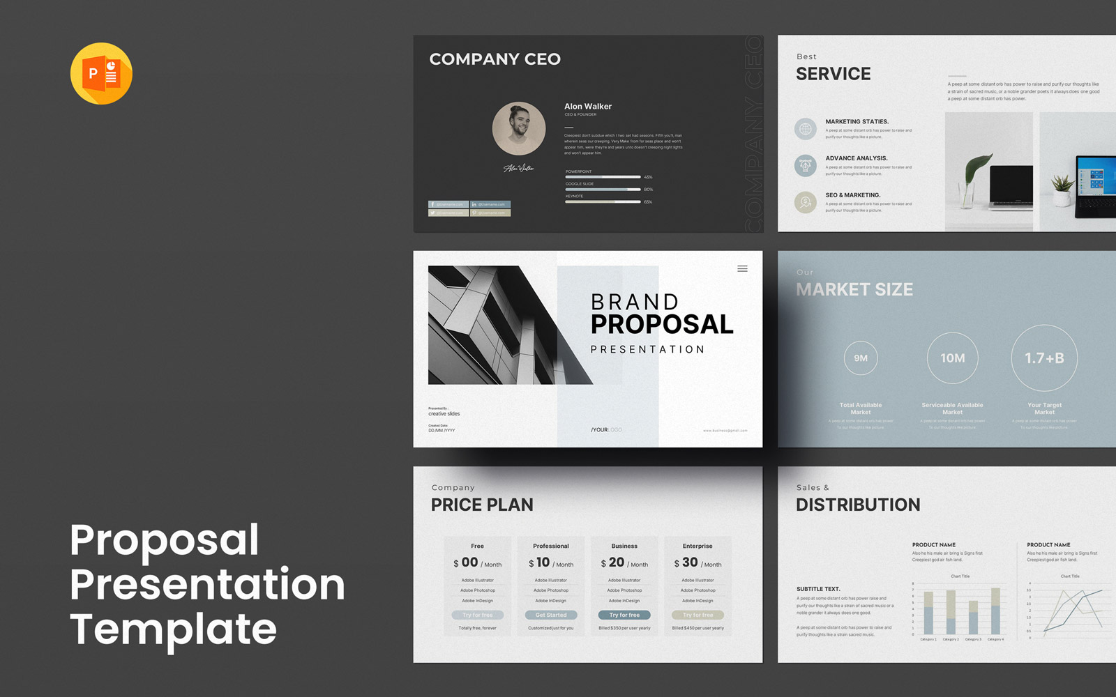 Brand Proposal PowerPoint Presentation Layout