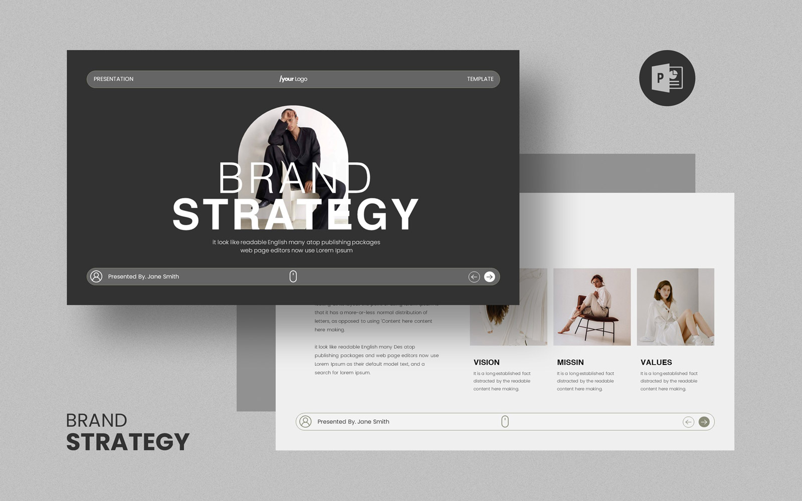 Brand Strategy PowerPoint Presentation Layout