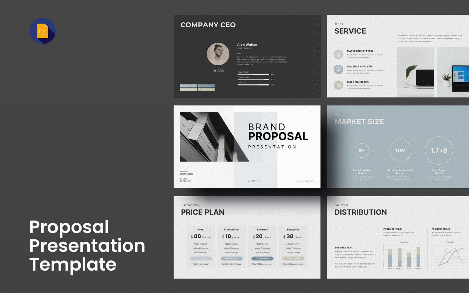 Brand Proposal Google Slides Presentation Layout