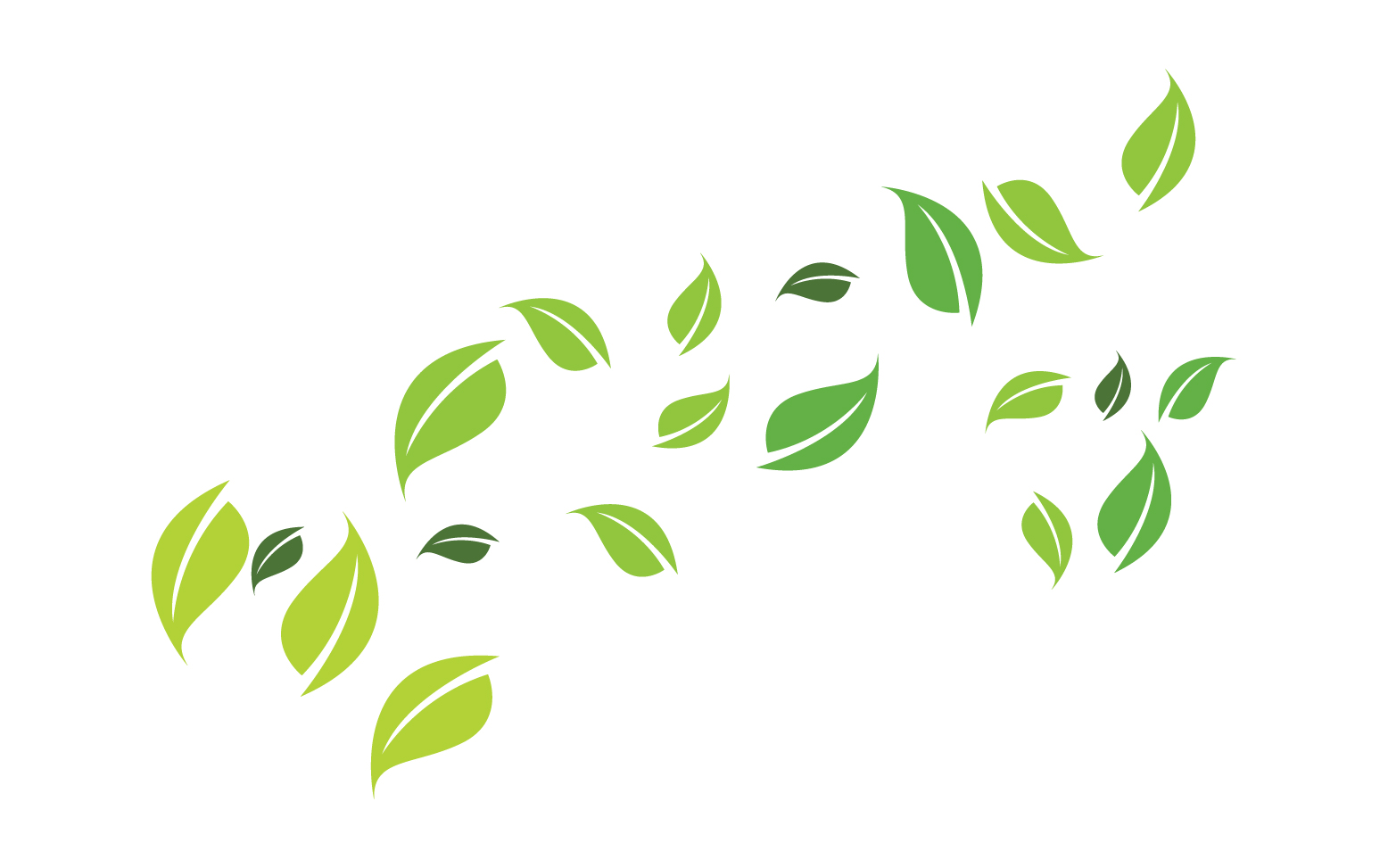 Green eco leaf nature fresh logo v1