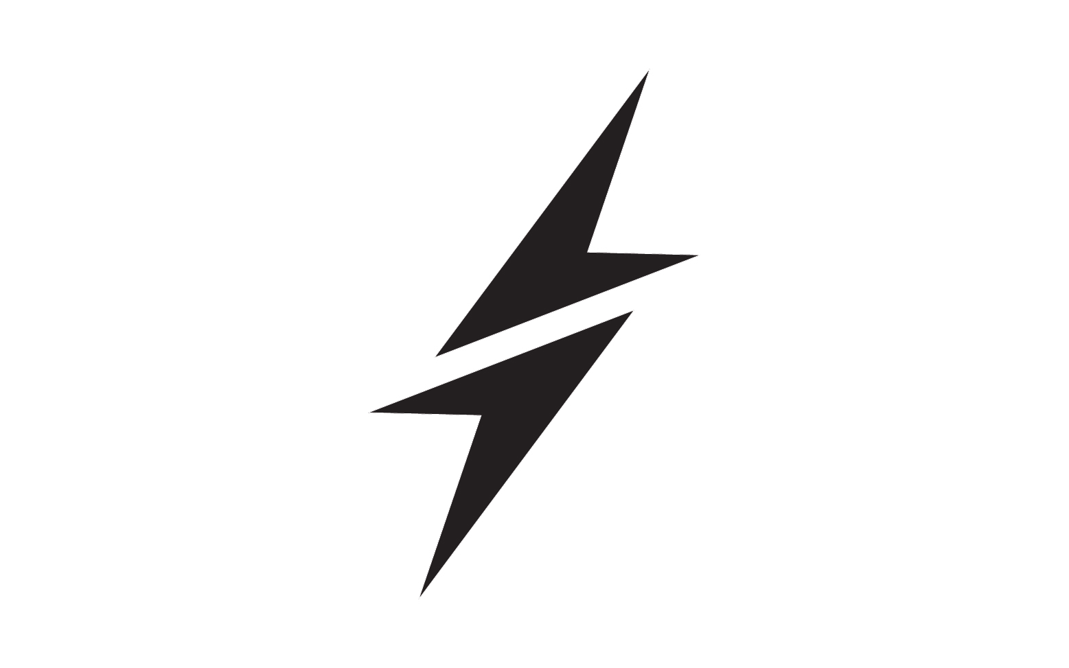 Thunderbolt flash lightning faster logo v15