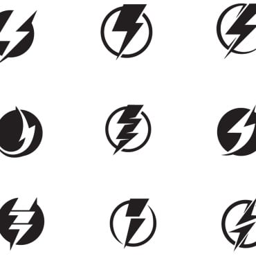 Lightning Icon Logo Templates 347886