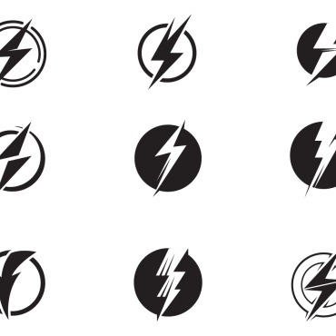 Lightning Icon Logo Templates 347887