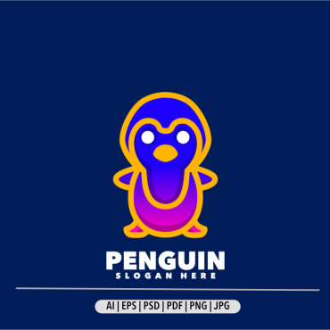 Penguins Isolated Logo Templates 347955
