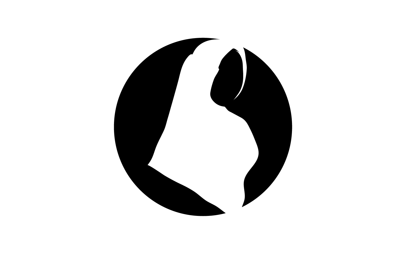Hijab woman moeslim logo vector v7