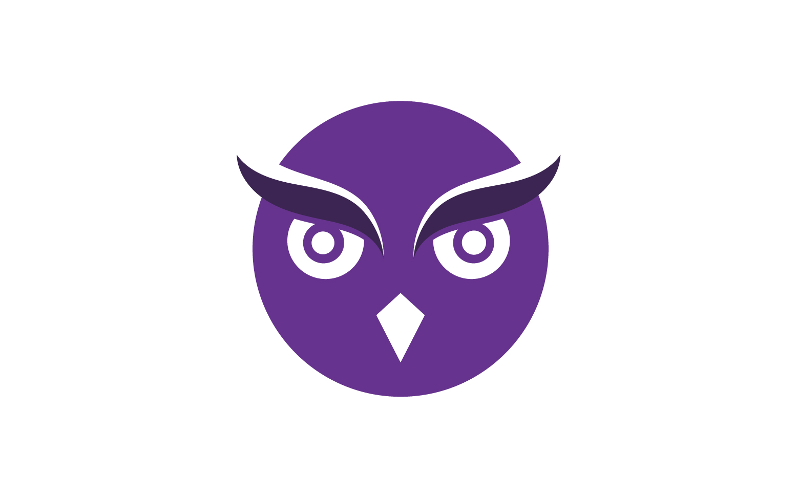 Owl head bird logo template vector v15