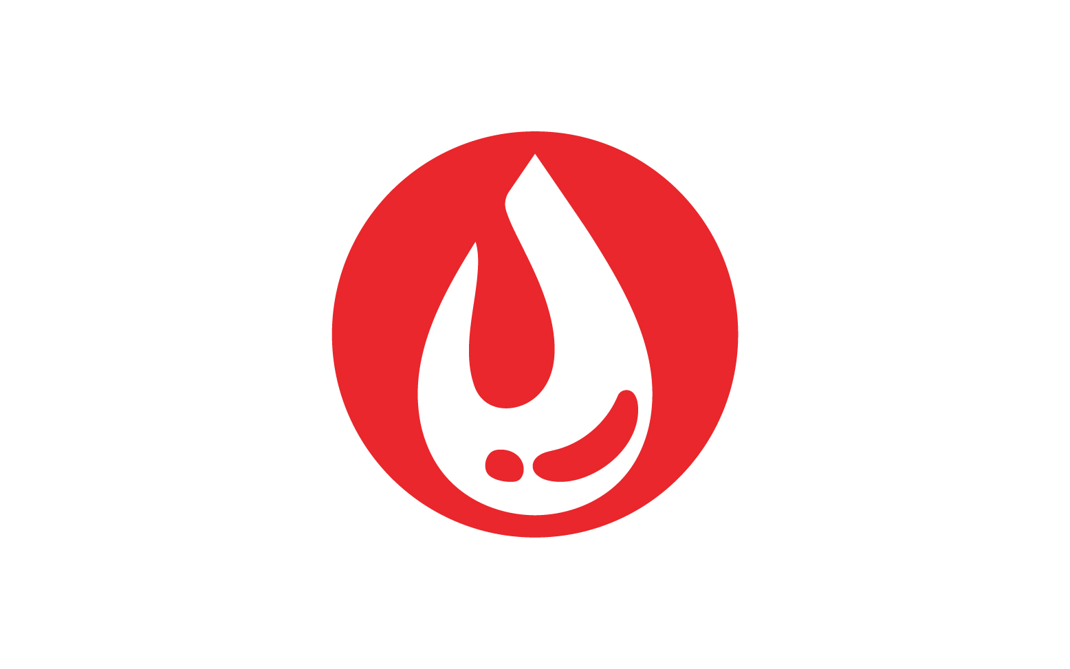 Blood red drop logo vector template v2