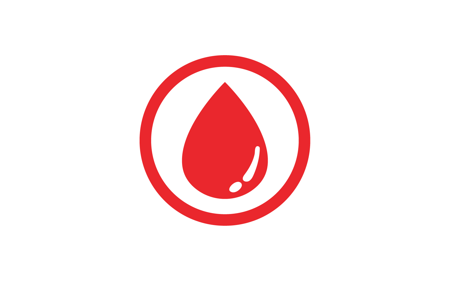 Blood red drop logo vector template v3