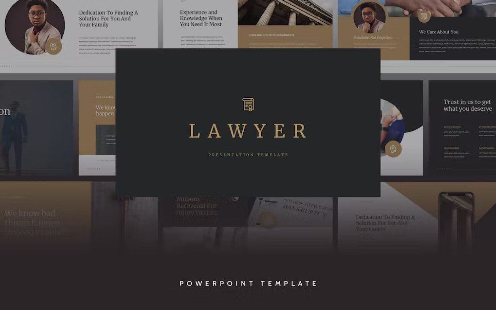 Lawyer - Elegant CV Powerpoint Template