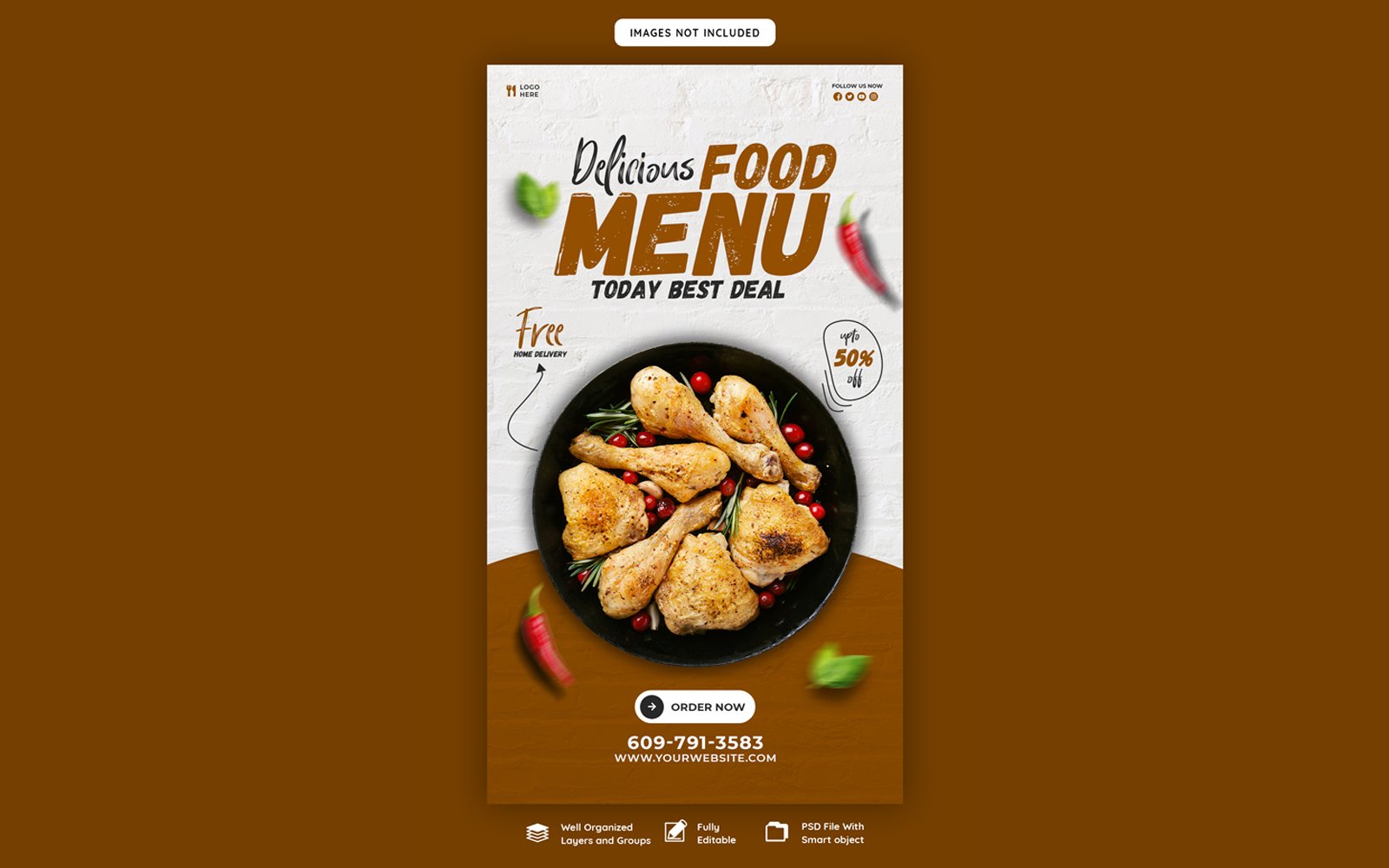 Delicious Menu Social media Banner Cover Template