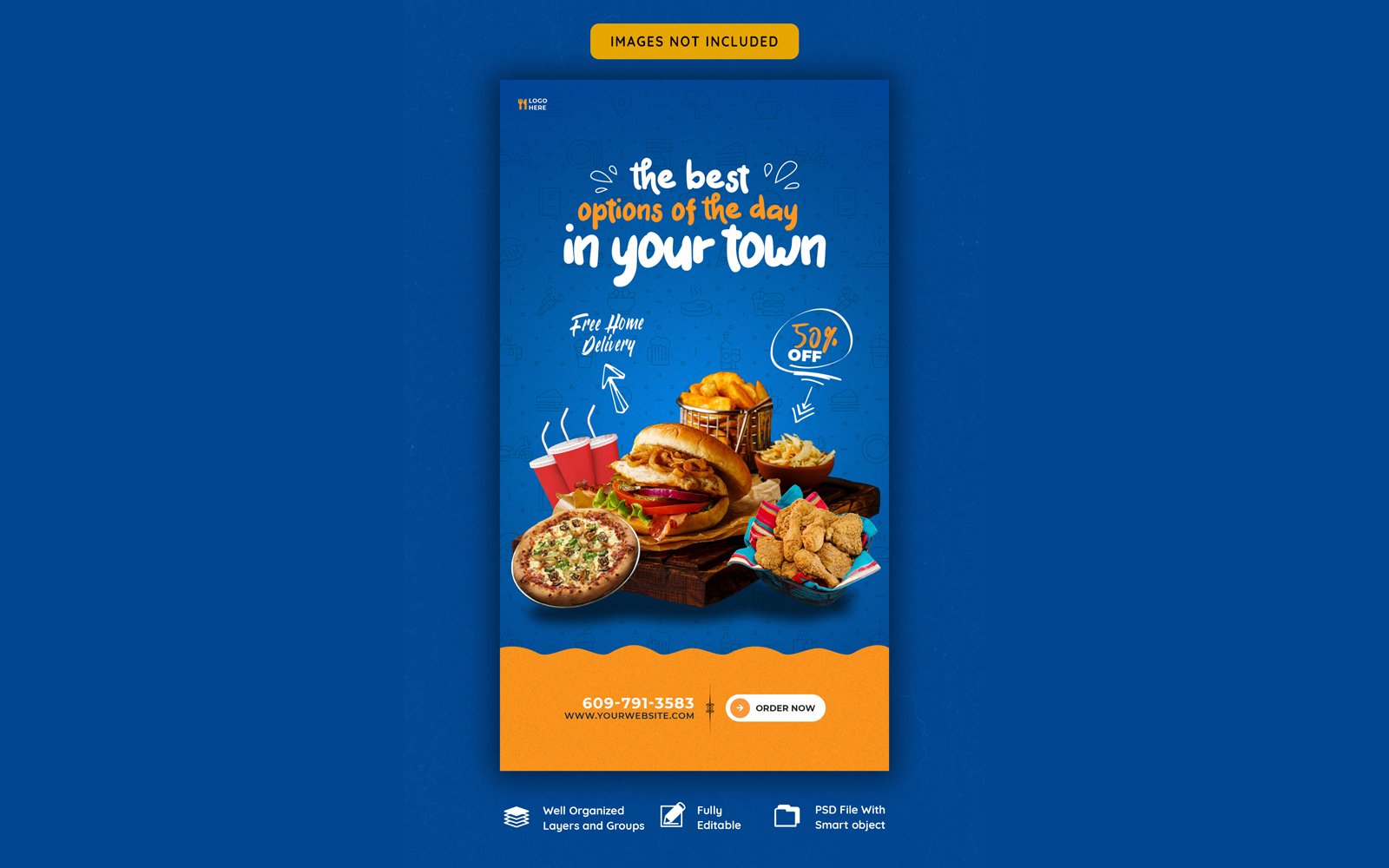 Food Manu Social media Cover Template