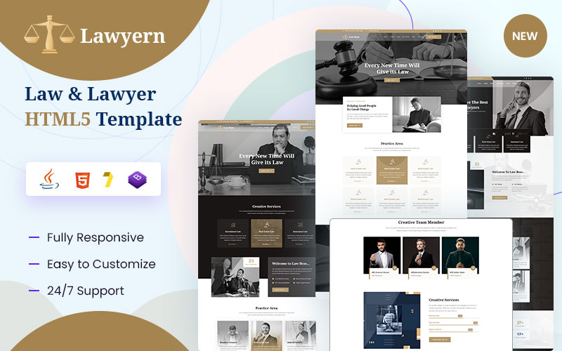 Lawyern Law & Lawyer HTML5 Template