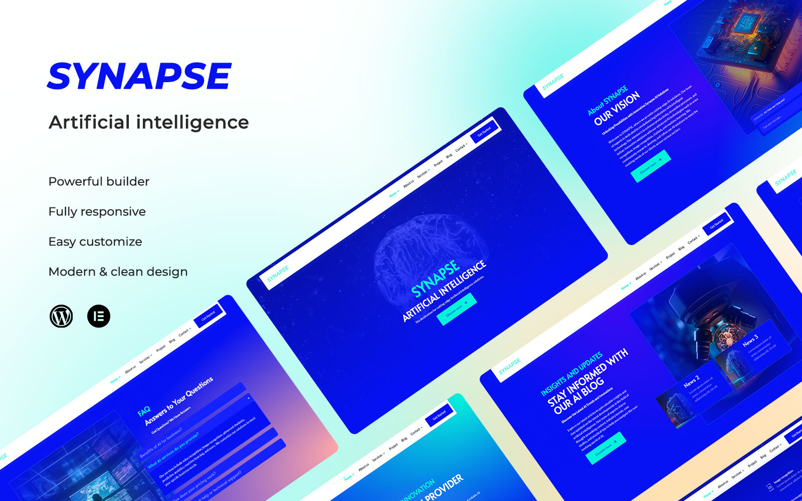 Synapse Artificial Intelligence WordPress Template