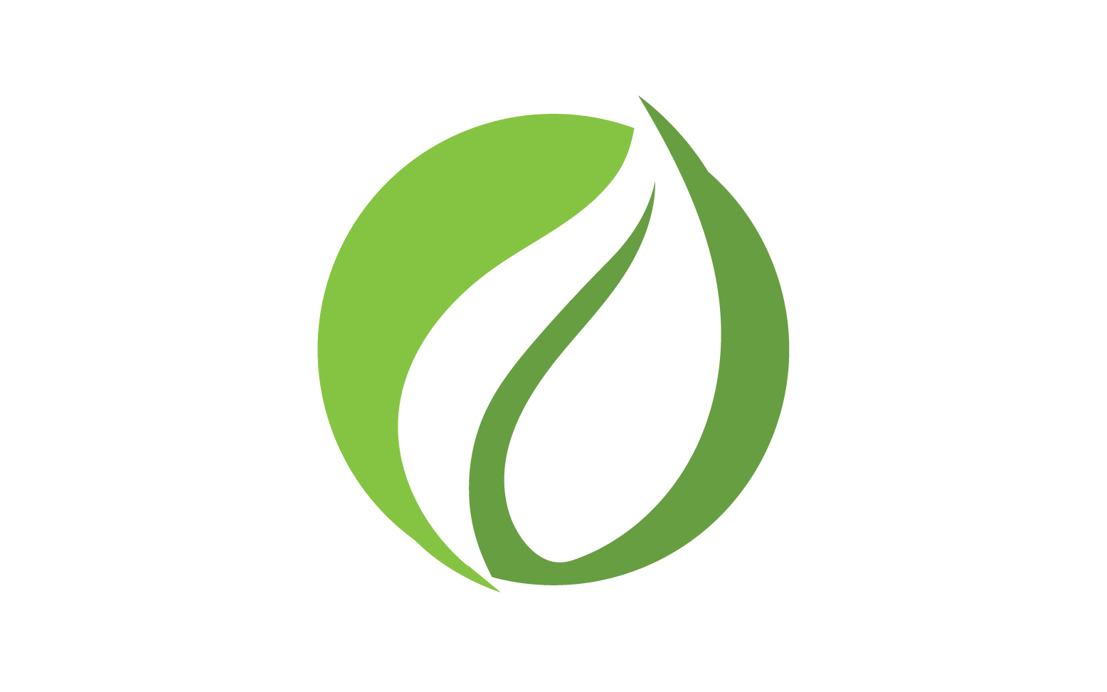 Eco green nature tree element logo v3